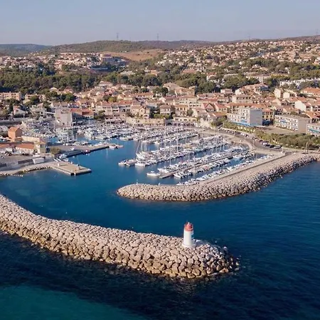 Sea, Sweet & Sun - Vue Sur Mer - T3 - Plage Commerce Et Port A Pieds Sausset-les-Pins Exterior photo